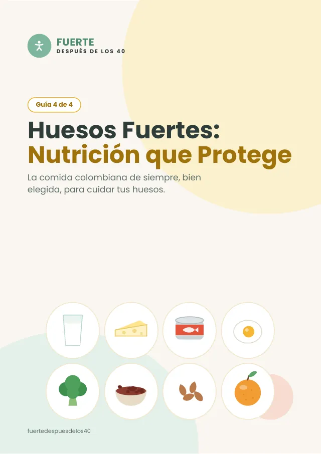 Portada de la Guía 4: Huesos Fuertes, Nutrición que Protege